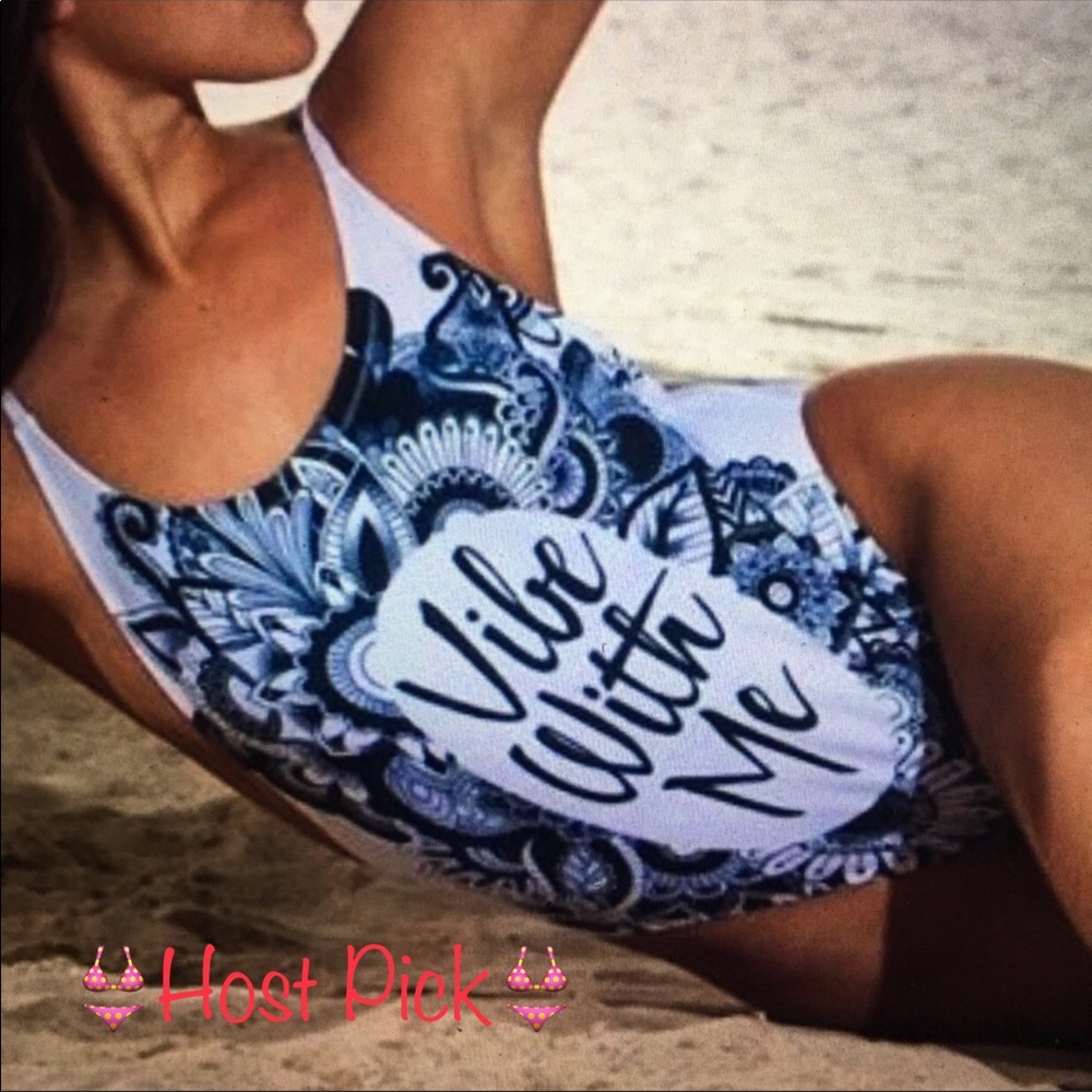 Hippie Boho one piece swimsuit
